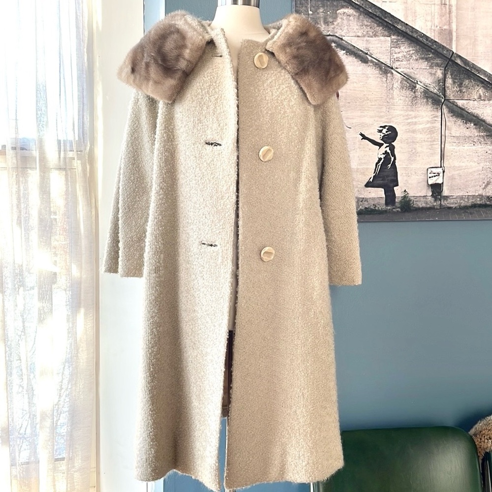 Vintage Fur Collar Coat